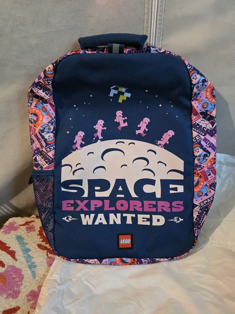 LEGO Kids Navy & Pink Space Explorers Wanted Backpack
